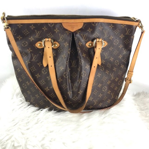 ๐ HUGE XL LOUIS VUITTON ZIPPER TOTE PALERMO GM W/RECEIPT - Picture 8 of 16